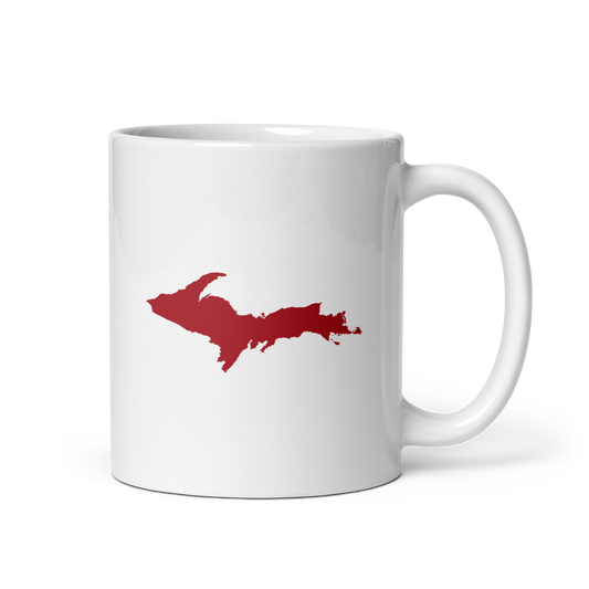 Michigan Upper Peninsula Mug (w/ Thimbleberry Red Outline)