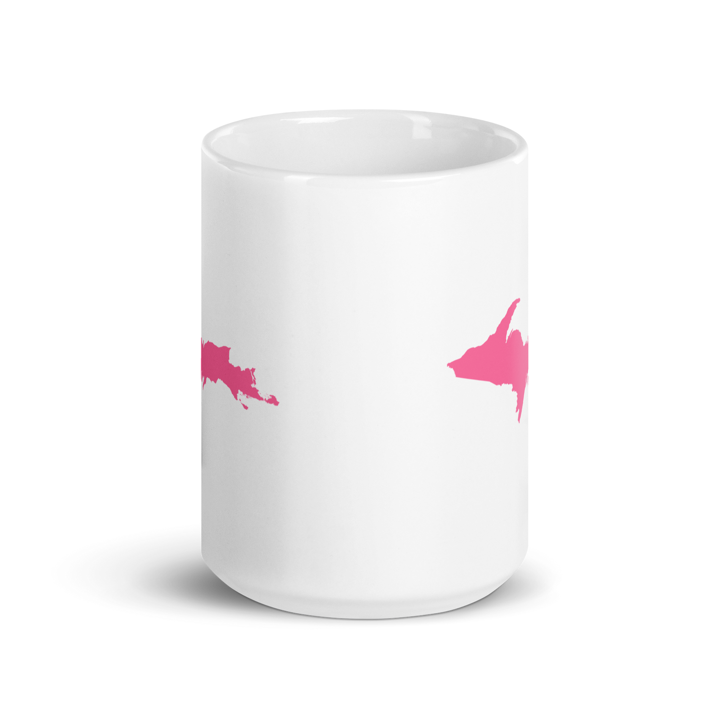 Michigan Upper Peninsula Mug (w/ Pink UP Outline)