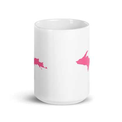 Michigan Upper Peninsula Mug (w/ Pink UP Outline)