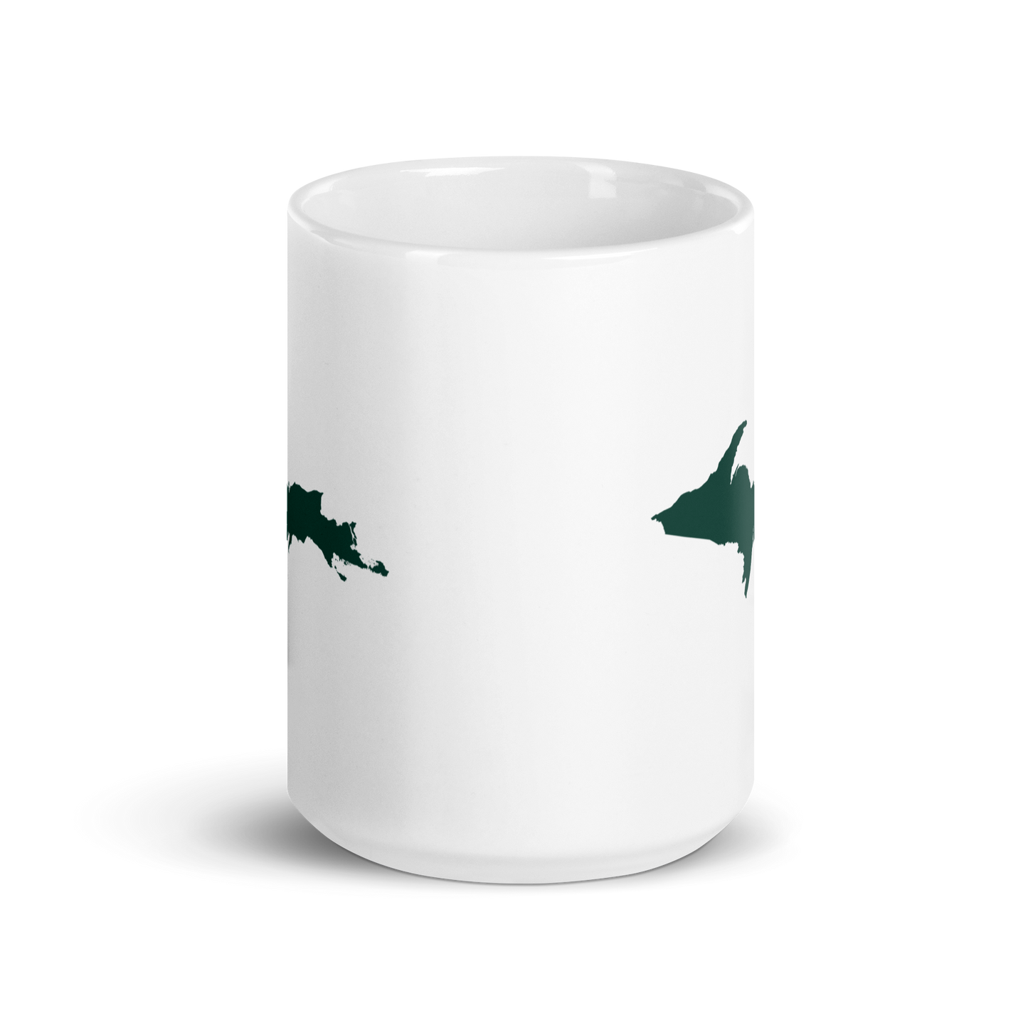 Michigan Upper Peninsula Mug (w/ Green UP Outline)