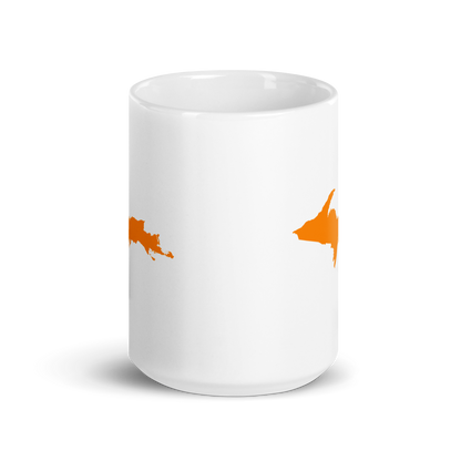 Michigan Upper Peninsula Mug (w/ Orange UP Outline)