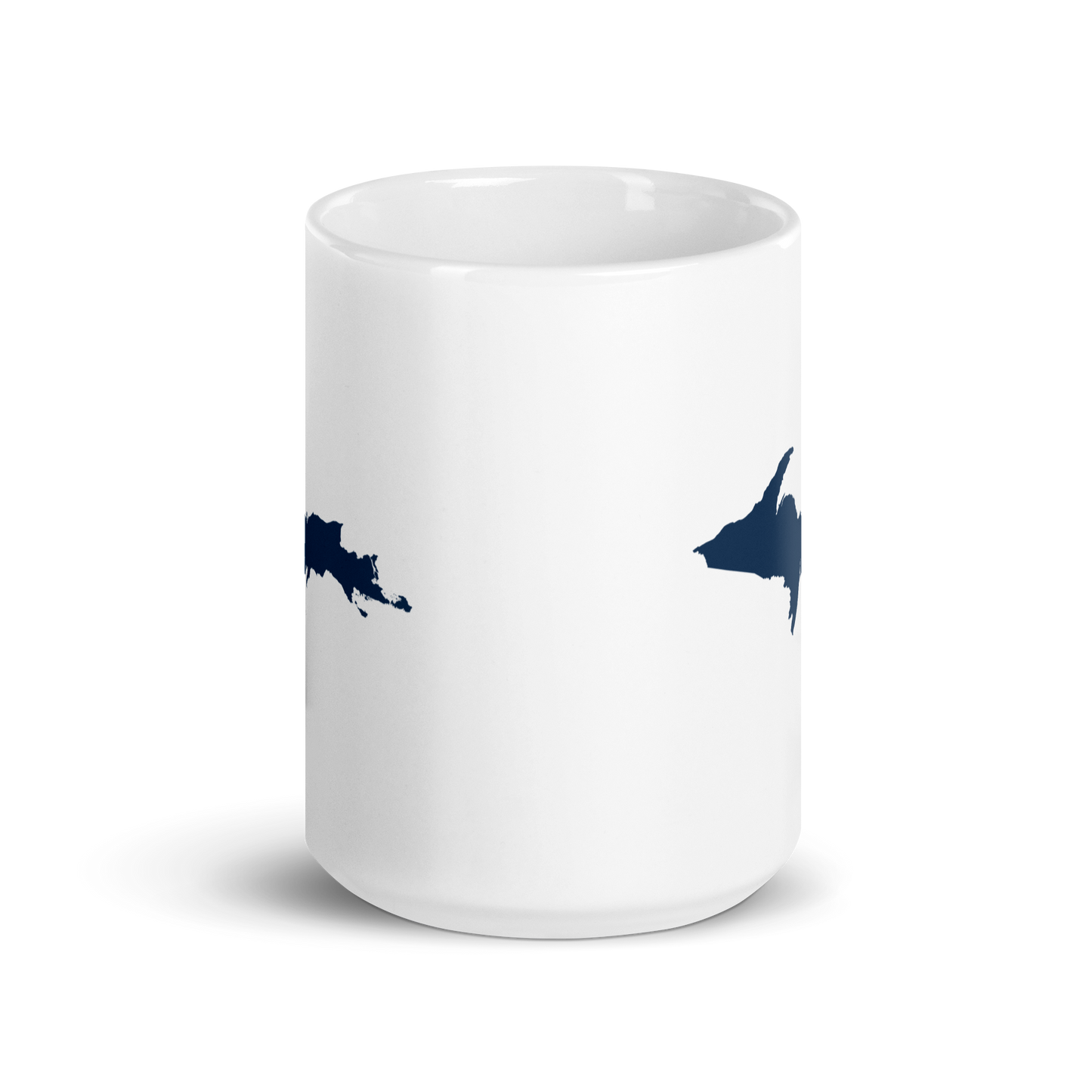 Michigan Upper Peninsula Mug (w/ Navy UP Outline)