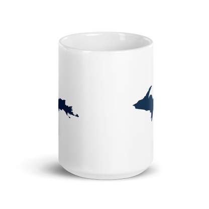 Michigan Upper Peninsula Mug (w/ Navy UP Outline)