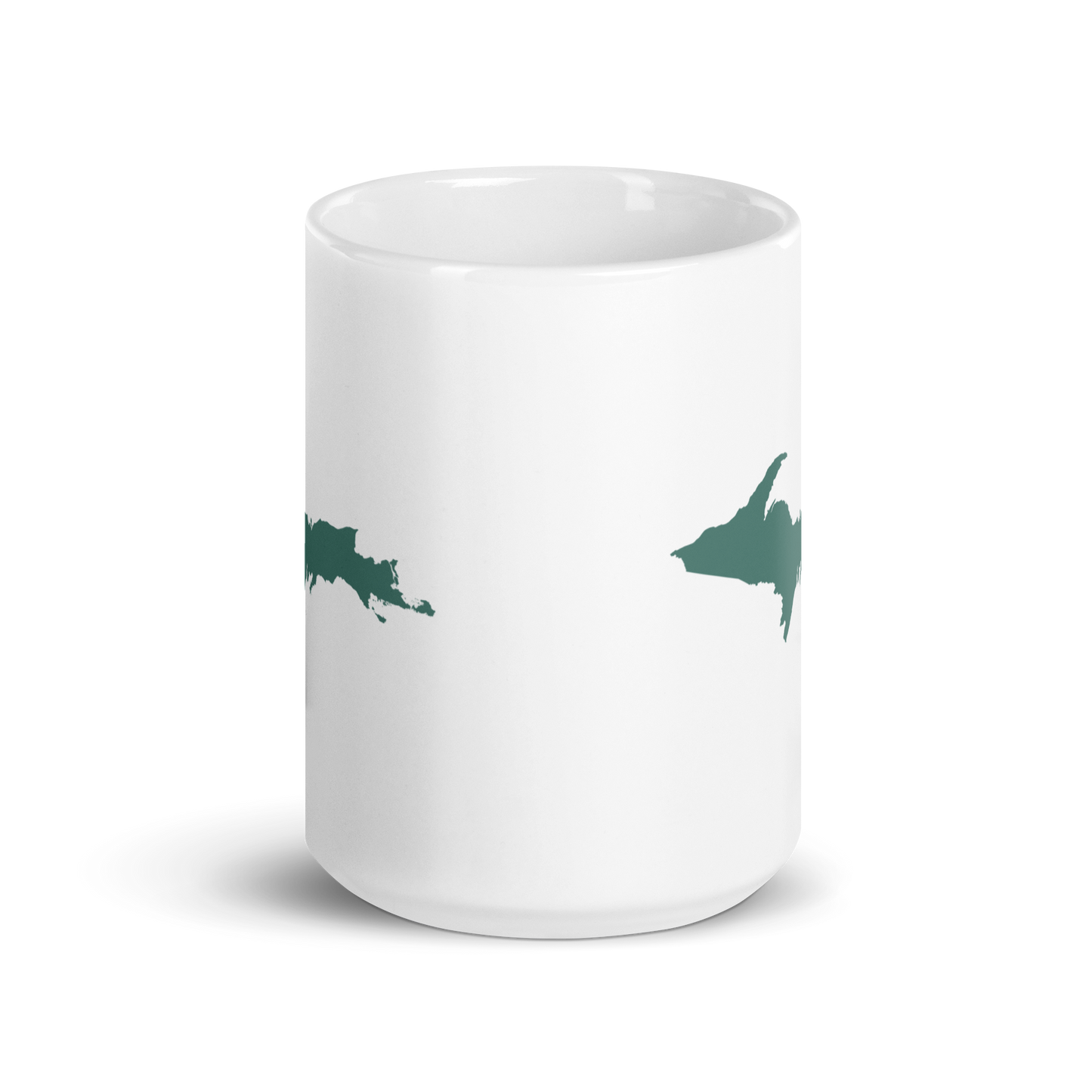 Michigan Upper Peninsula Mug (w/ Copper Green UP Outline)