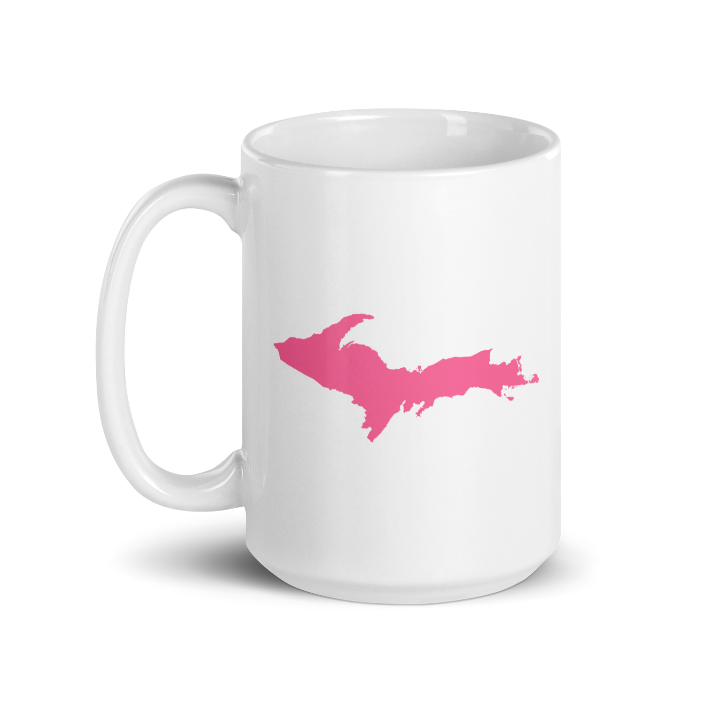 Michigan Upper Peninsula Mug (w/ Pink UP Outline)