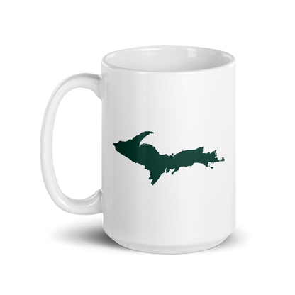 Michigan Upper Peninsula Mug (w/ Green UP Outline)