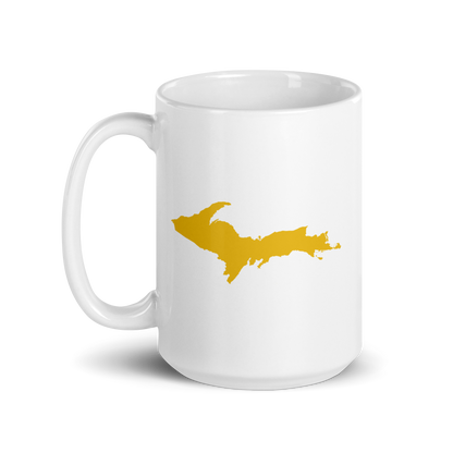 Michigan Upper Peninsula Mug (w/ Gold UP Outline)