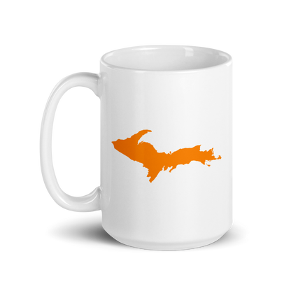 Michigan Upper Peninsula Mug (w/ Orange UP Outline)