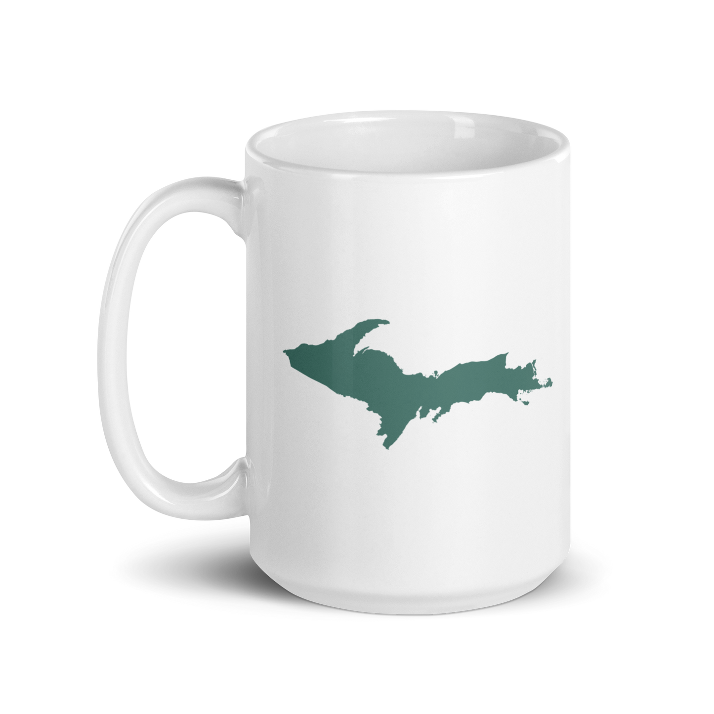 Michigan Upper Peninsula Mug (w/ Copper Green UP Outline)