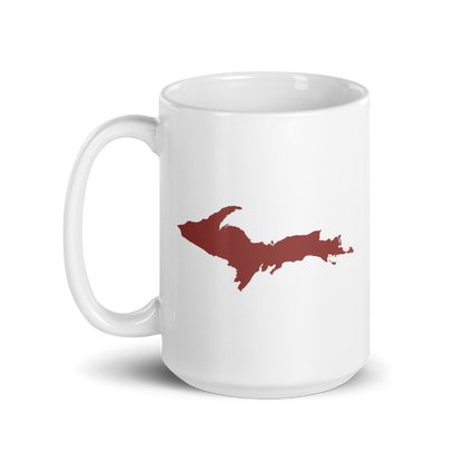 Michigan Upper Peninsula Mug (w/ Ore Dock Red UP Outline)