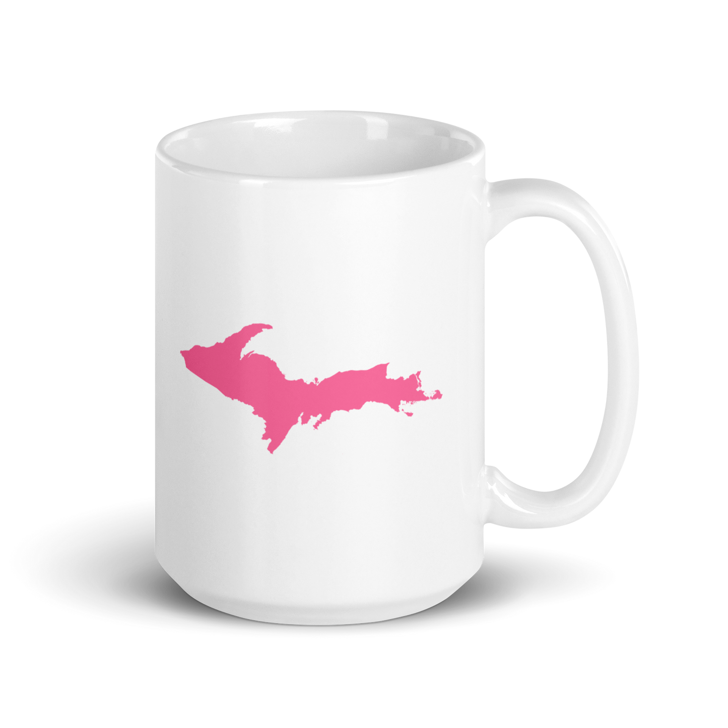 Michigan Upper Peninsula Mug (w/ Pink UP Outline)