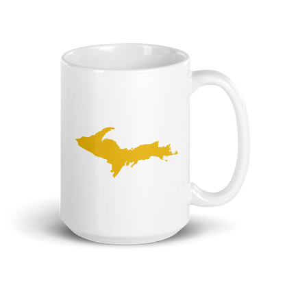 Michigan Upper Peninsula Mug (w/ Gold UP Outline)