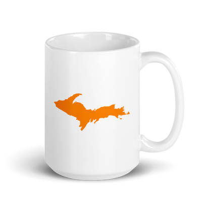 Michigan Upper Peninsula Mug (w/ Orange UP Outline)