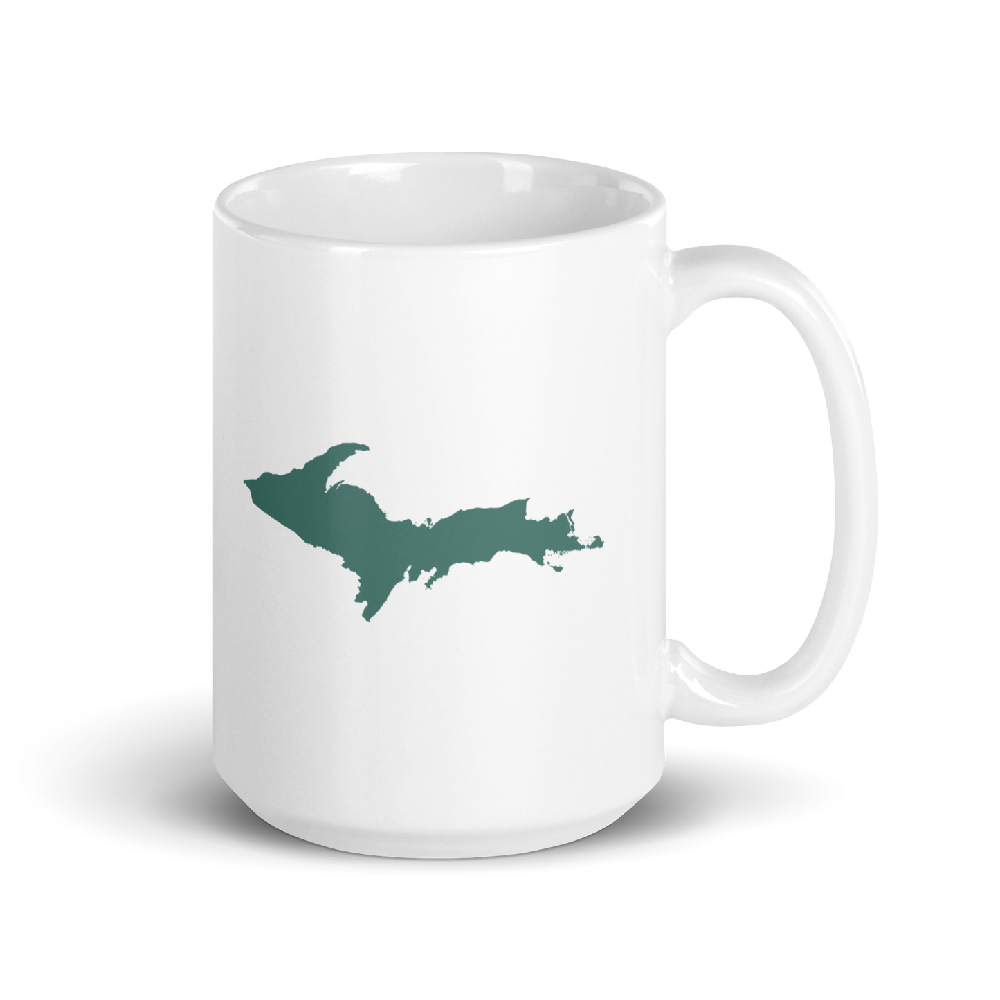 Michigan Upper Peninsula Mug (w/ Copper Green UP Outline)