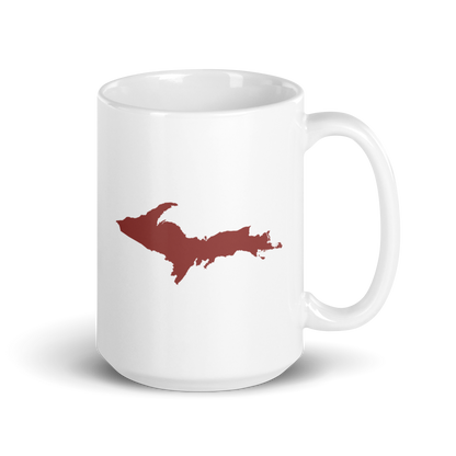 Michigan Upper Peninsula Mug (w/ Ore Dock Red UP Outline)