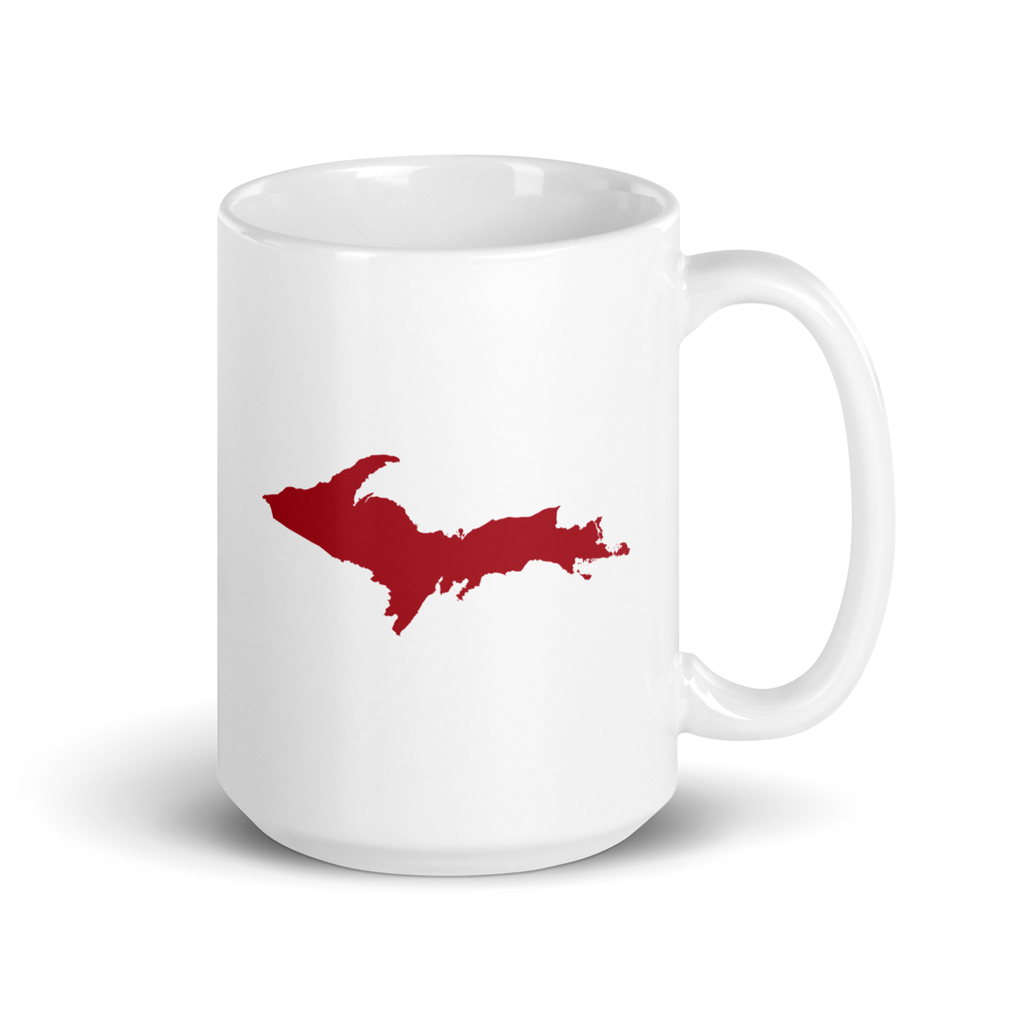 Michigan Upper Peninsula Mug (w/ Thimbleberry Red Outline)