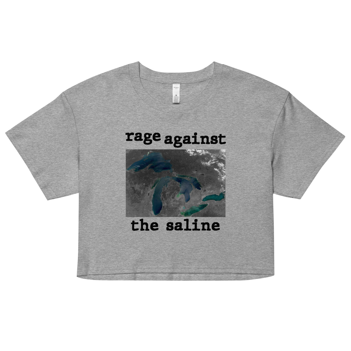 Great Lakes 'Rage Against the Saline' Relaxed Crop Top