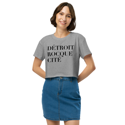 'Détroit Rocque Cité' Relaxed Crop Top