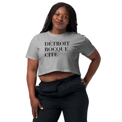 'Détroit Rocque Cité' Relaxed Crop Top