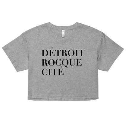 'Détroit Rocque Cité' Relaxed Crop Top