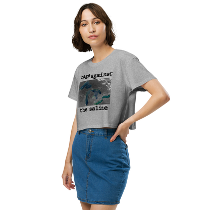 Great Lakes 'Rage Against the Saline' Relaxed Crop Top