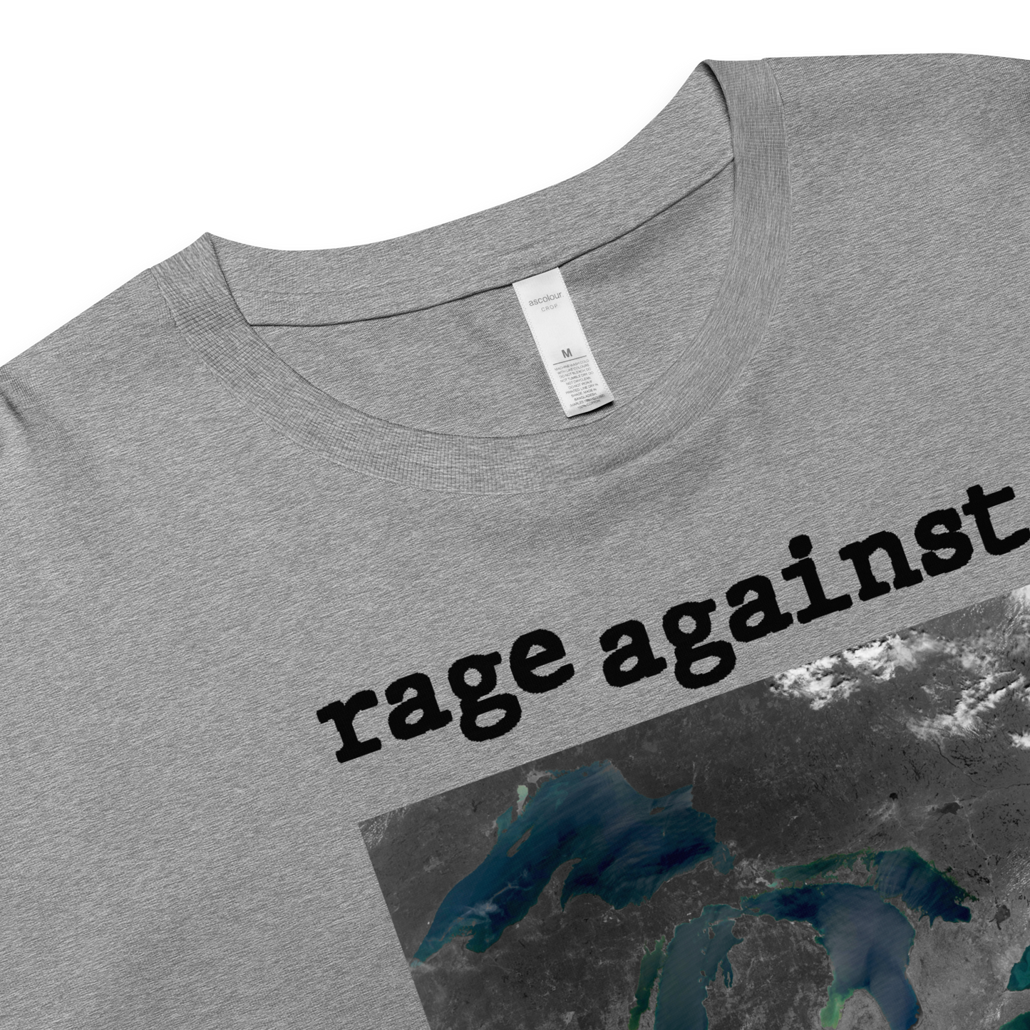 Great Lakes 'Rage Against the Saline' Relaxed Crop Top