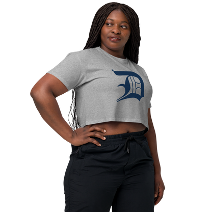 Detroit 'Old English D' Relaxed Crop Top