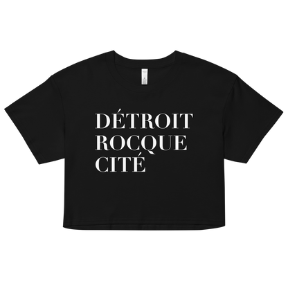 'Détroit Rocque Cité' Relaxed Crop Top