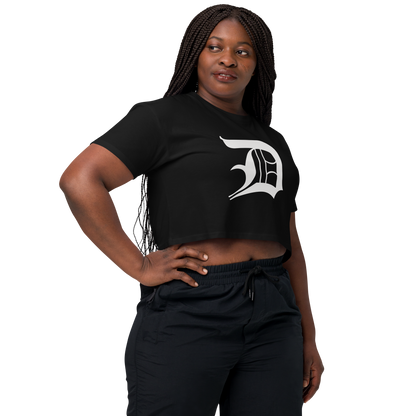 Detroit 'Old English D' Relaxed Crop Top