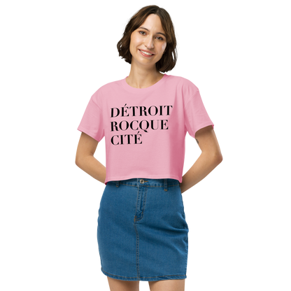 'Détroit Rocque Cité' Relaxed Crop Top