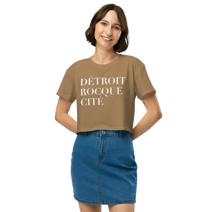 'Détroit Rocque Cité' Relaxed Crop Top