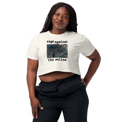 Great Lakes 'Rage Against the Saline' Relaxed Crop Top