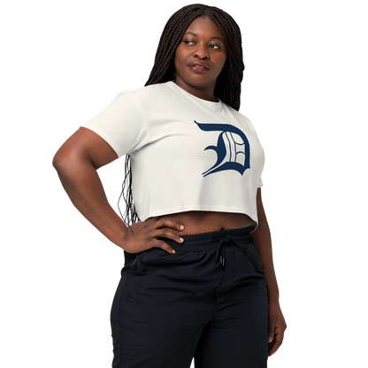 Detroit 'Old English D' Relaxed Crop Top