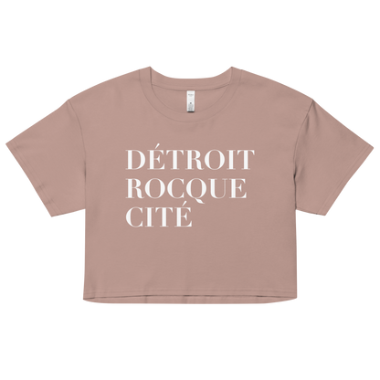 'Détroit Rocque Cité' Relaxed Crop Top