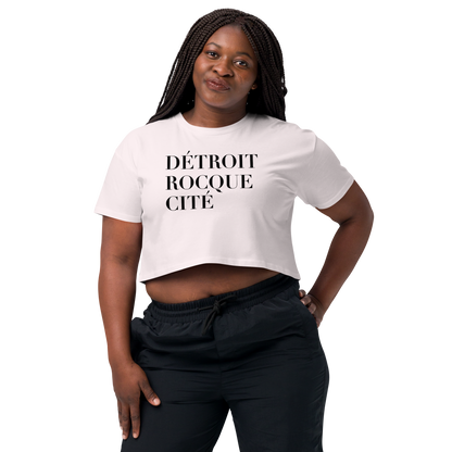 'Détroit Rocque Cité' Relaxed Crop Top