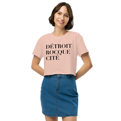 'Détroit Rocque Cité' Relaxed Crop Top