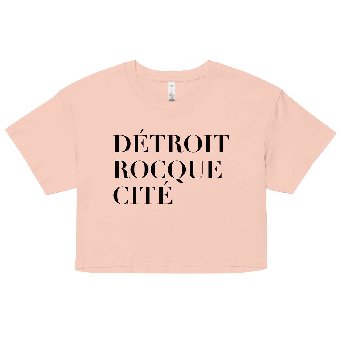 'Détroit Rocque Cité' Relaxed Crop Top