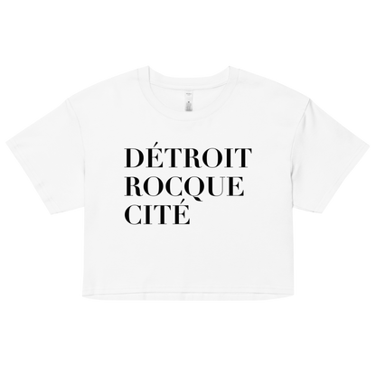 'Détroit Rocque Cité' Relaxed Crop Top