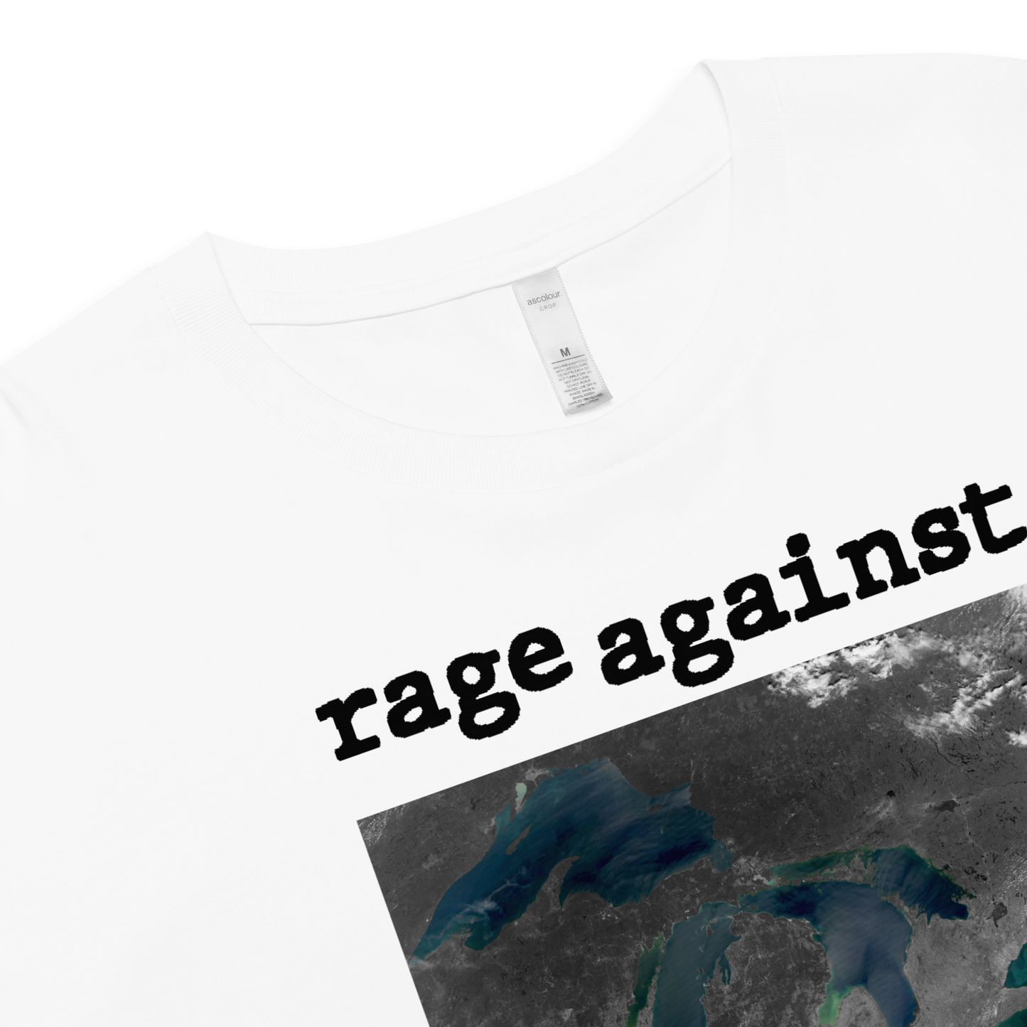 Great Lakes 'Rage Against the Saline' Relaxed Crop Top