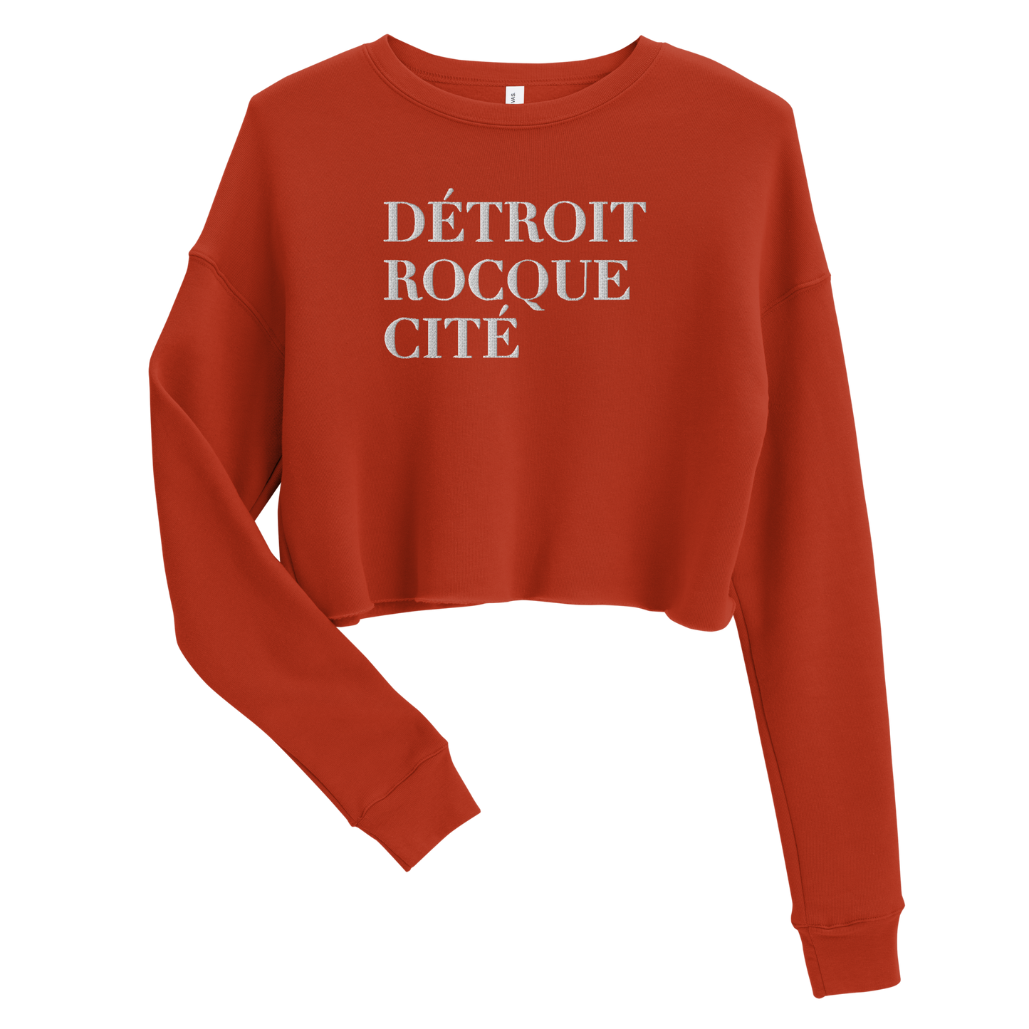 'Détroit Rocque Cité' Cropped Sweatshirt