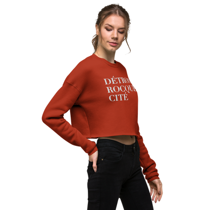 'Détroit Rocque Cité' Cropped Sweatshirt