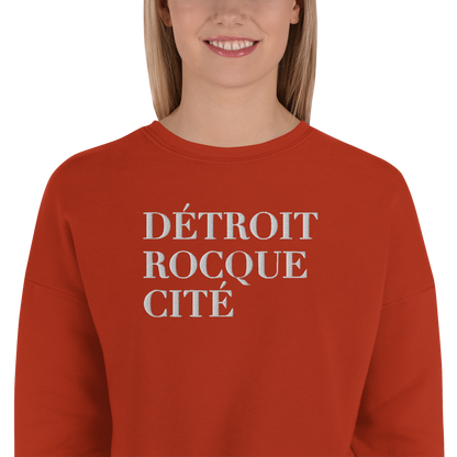 'Détroit Rocque Cité' Cropped Sweatshirt