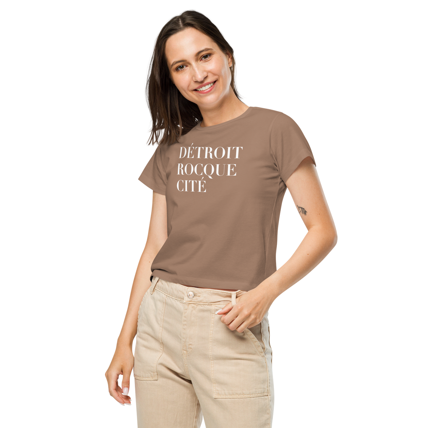 'Détroit Rocque Cité' T-Shirt | Women's High-Waisted