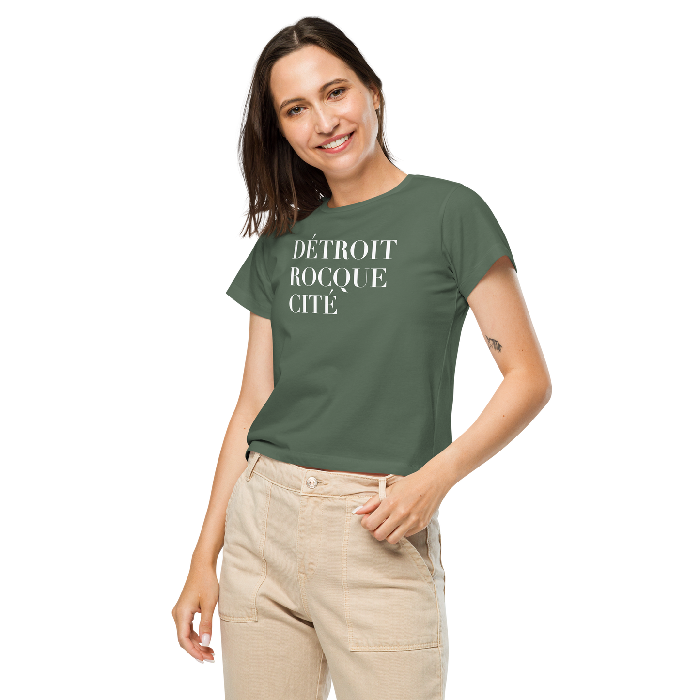 'Détroit Rocque Cité' T-Shirt | Women's High-Waisted