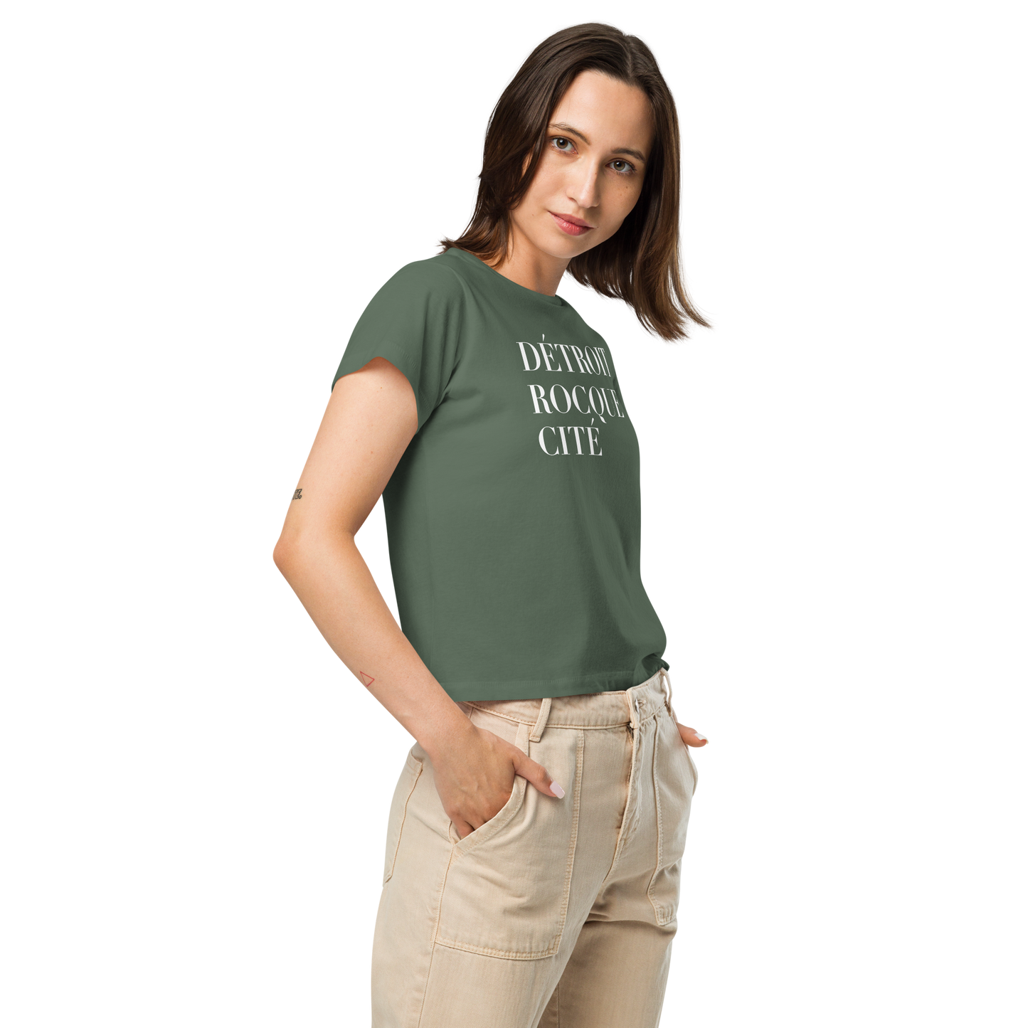 'Détroit Rocque Cité' T-Shirt | Women's High-Waisted