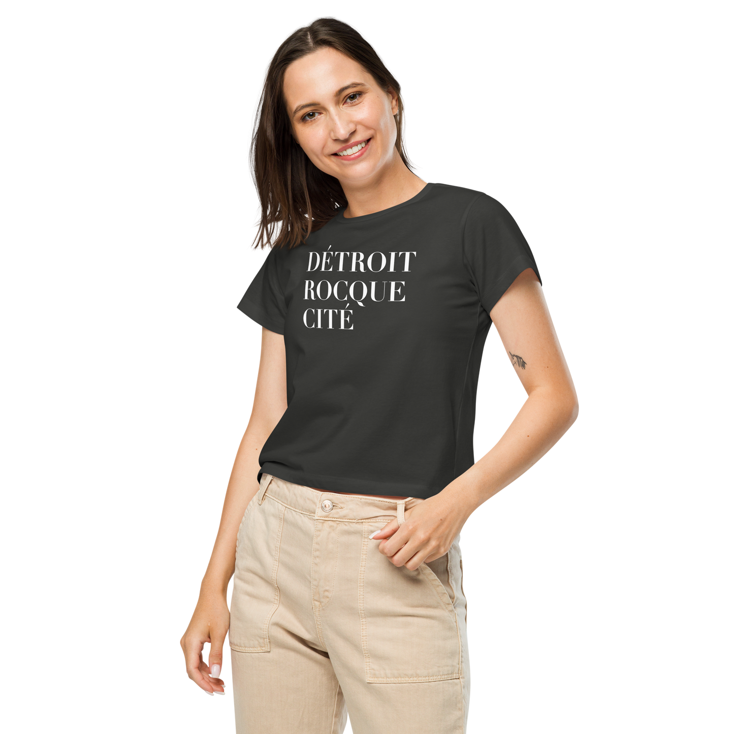 'Détroit Rocque Cité' T-Shirt | Women's High-Waisted