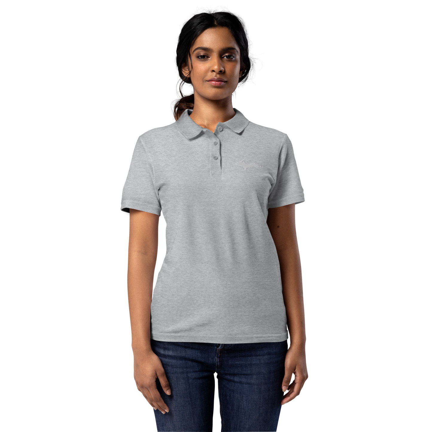 Michigan Upper Peninsula Polo Shirt (w/ UP Outline) | Women’s Pique