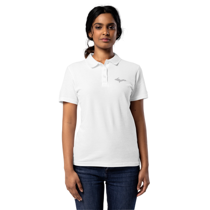 Michigan Upper Peninsula Polo Shirt (w/ UP Outline) | Women’s Pique