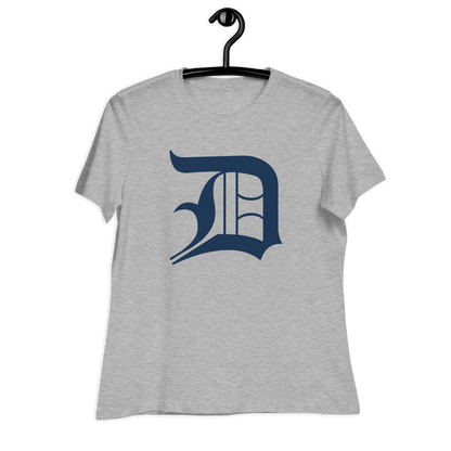 Detroit 'Old English D' T-Shirt | Women's Relaxed Fit