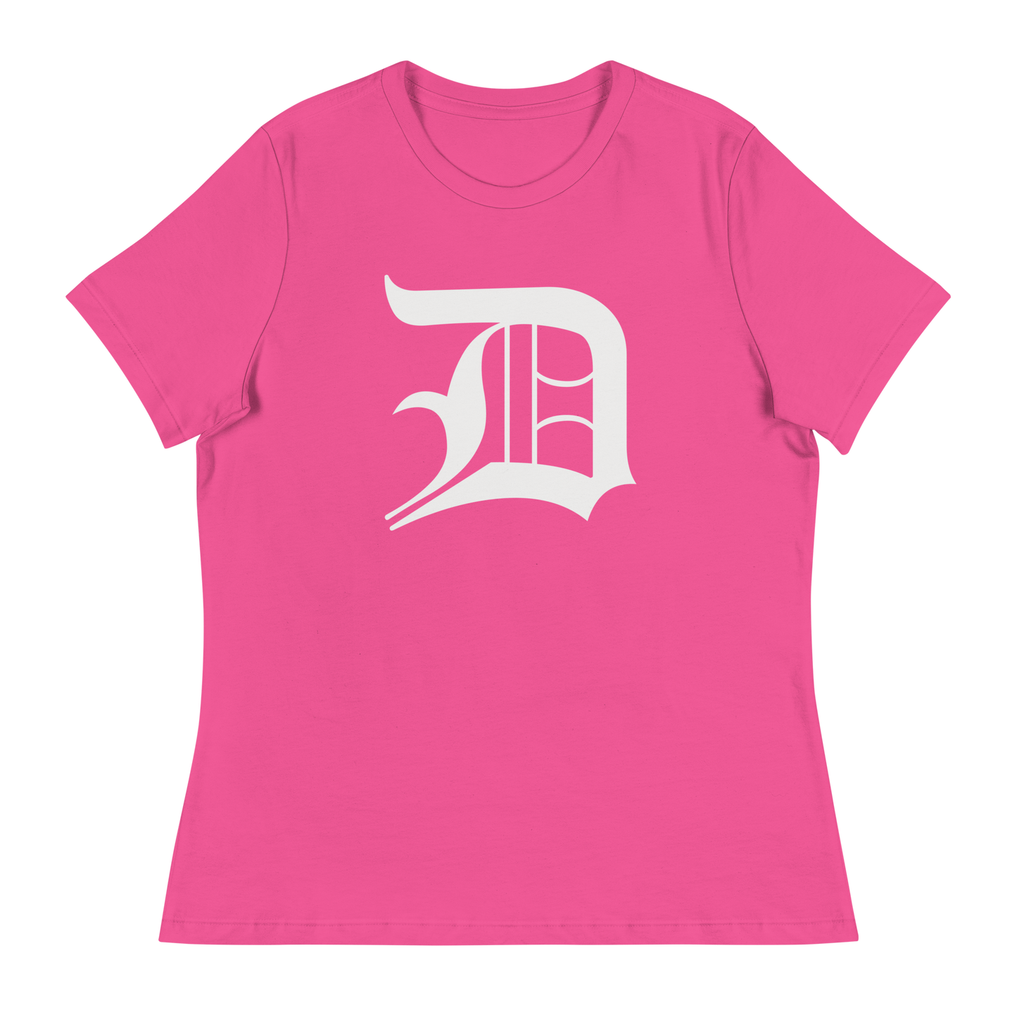 Detroit 'Old English D' T-Shirt | Women's Relaxed Fit